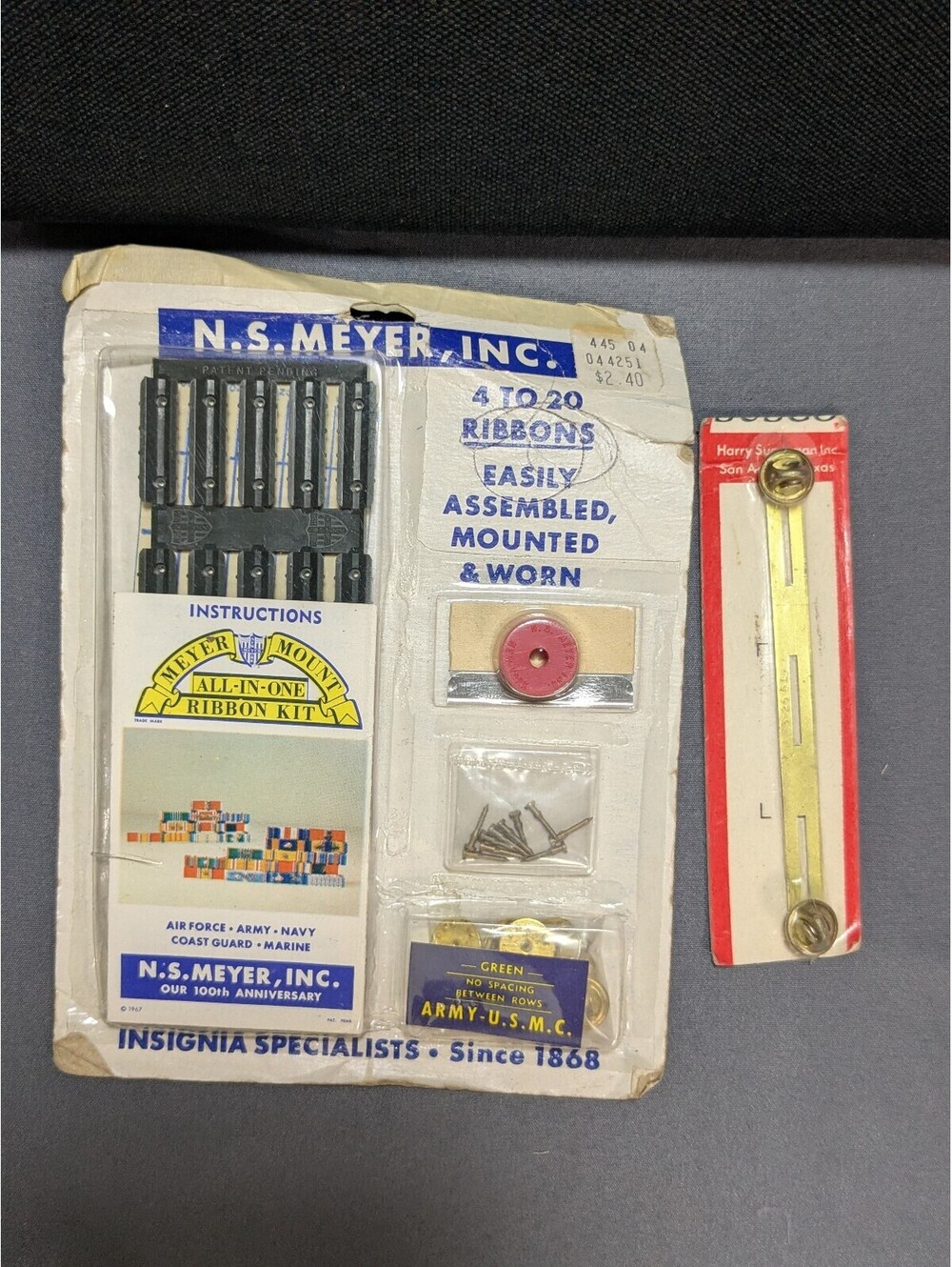 N.S. Meyer All-In-One Ribbon Kit - Vintage Military Ribbon Mounting Kit